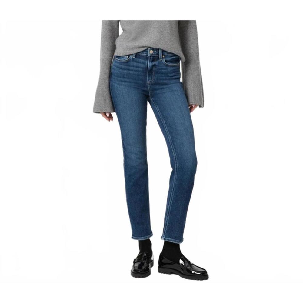 PAIGE Classic High-Rise Straight Jeans - Blue